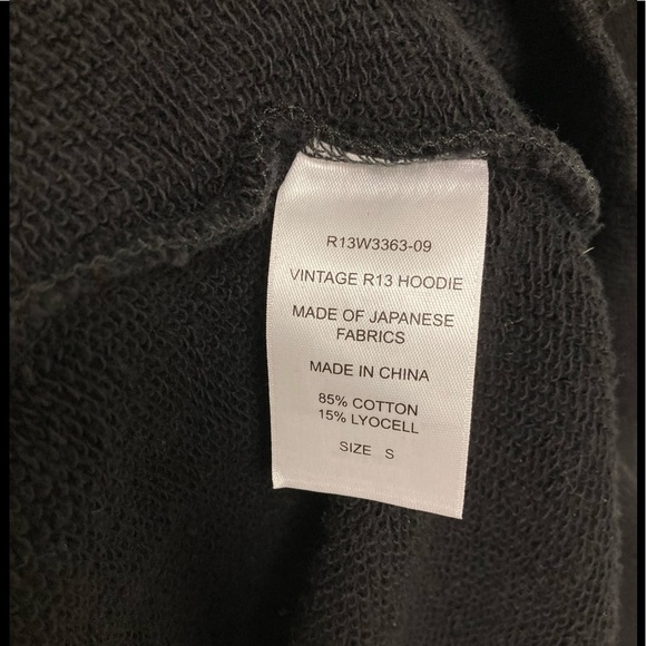 R13 Vintage R13 hoodie.  Small BNWT - Picture 4 of 9